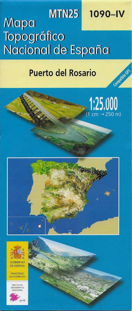 Karte Fuerteventura MTN25 im Maßstab 1:25000