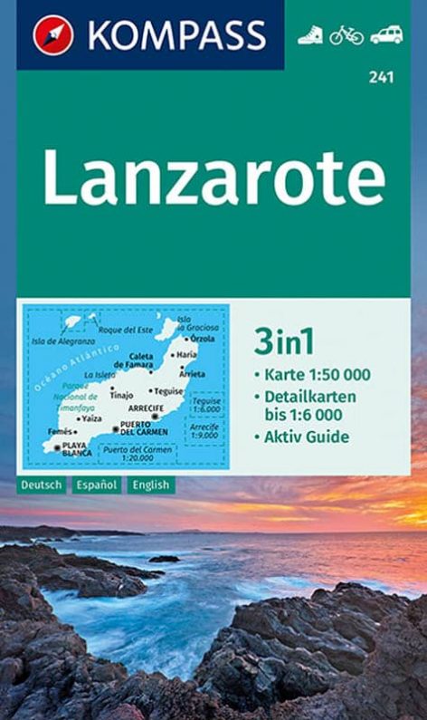 Lanzarote, mapa Kompass 241